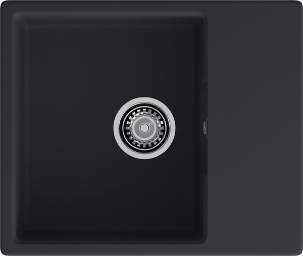Мойка для кухни GranFest URBAN GF-URBAN 658L 580*490мм 1 чаша+крыло (658L черный)