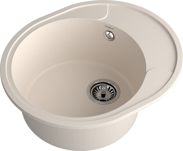 Мойка для кухни GranFest URBAN GF-URBAN 857L 570*480мм 1 чаша+крыло (857L белый)