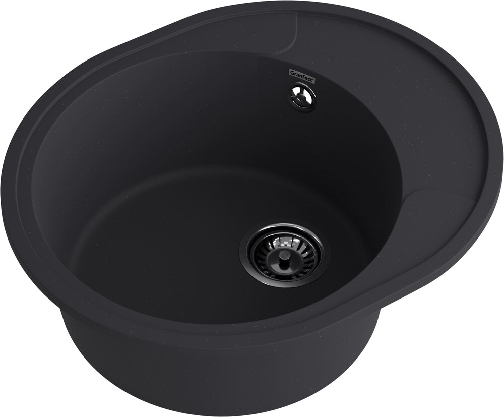 Мойка для кухни GranFest URBAN GF-URBAN 857L 570*480мм 1 чаша+крыло (857L черный)