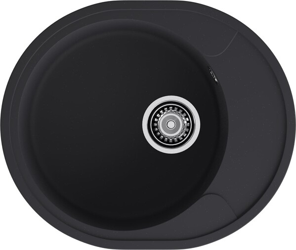 Мойка для кухни GranFest URBAN GF-URBAN 857L 570*480мм 1 чаша+крыло (857L черный)