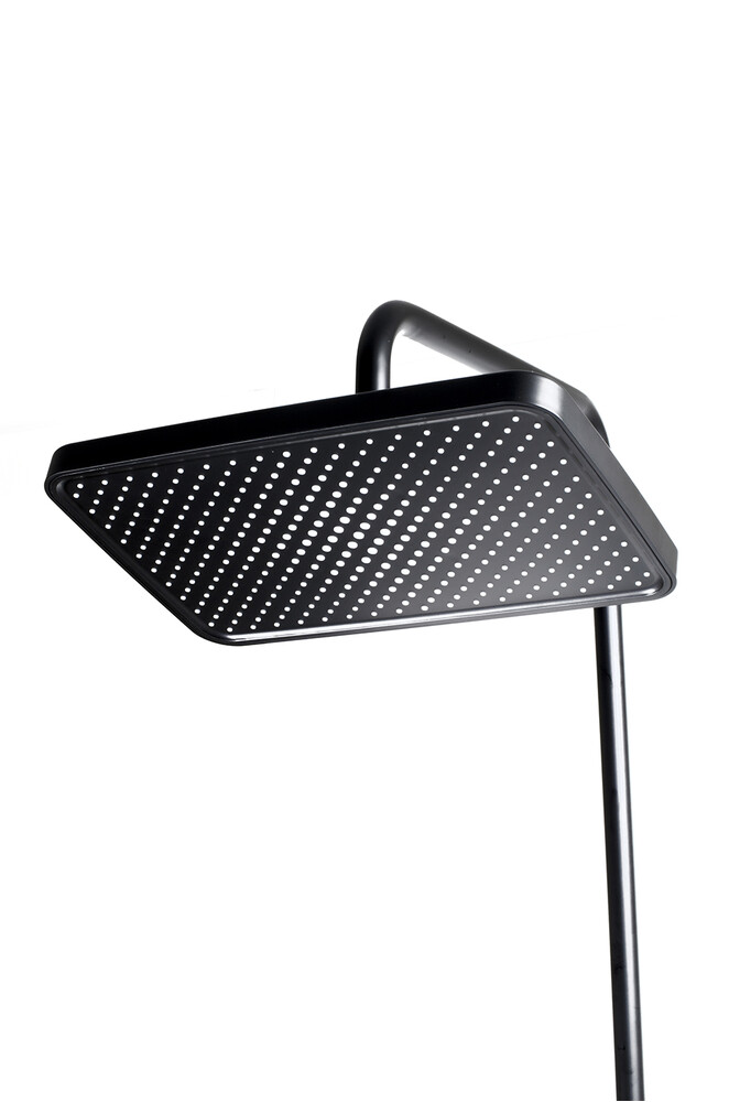 Душевая система SANTREK AQUA-1280 PRESTIGE (SAP-1280)  шар. d-28 с верхним душем, смесителем, гигиен лейкой (черный)