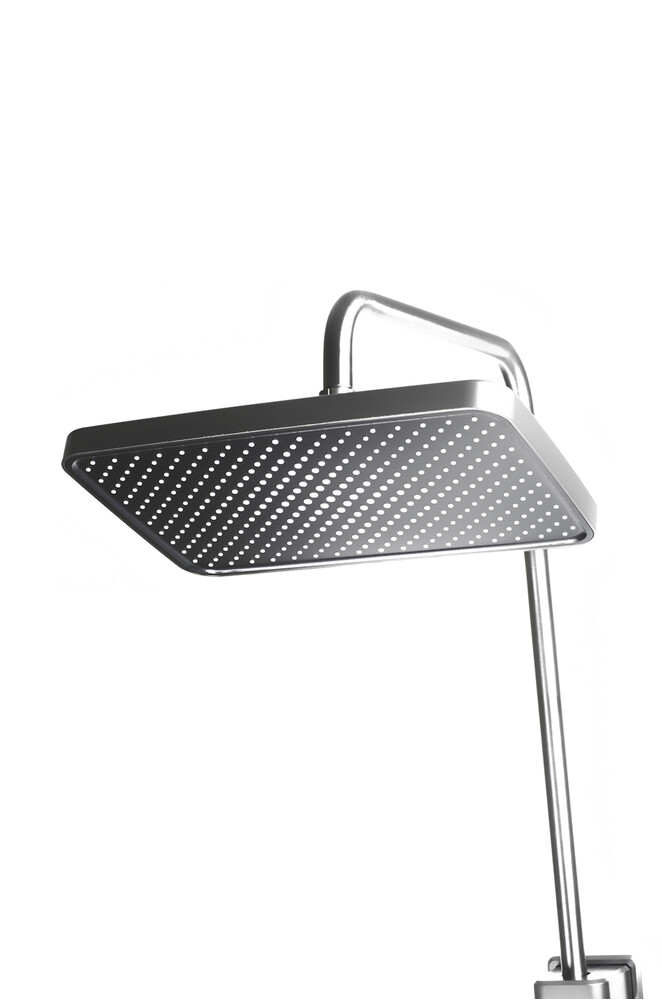 Душевая система SANTREK AQUA-1285 PRESTIGE (SAP-1285)  шар. d-28 с верхним душем, смесителем, гигиен лейкой (оруж сталь)