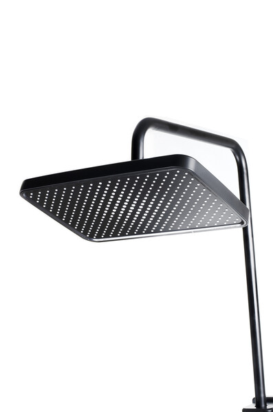 Душевая система SANTREK AQUA-1290 PRESTIGE (SAP-1290)  шар. d-28 с верхним душем, смесителем, гигиен лейкой (черный)