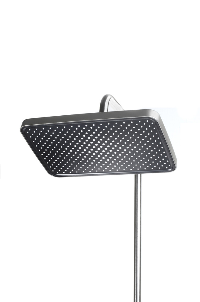 Душевая система SANTREK AQUA-1295 PRESTIGE (SAP-1295)  шар. d-28 с верхним душем, смесителем, гигиен лейкой (оруж сталь)