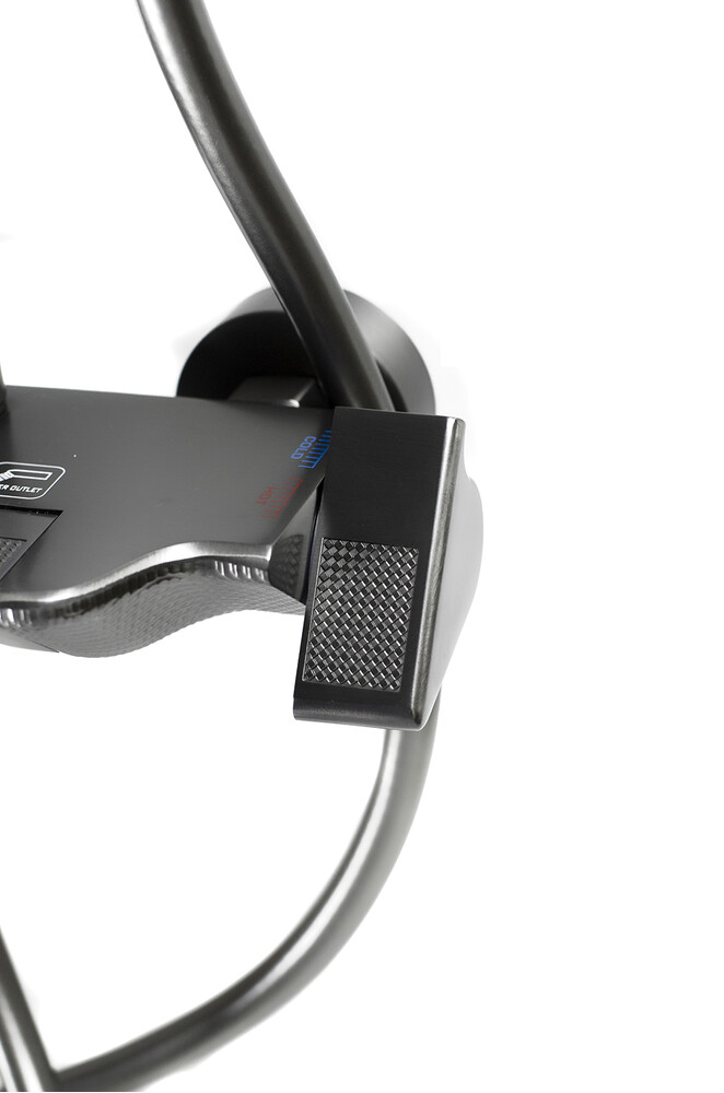 Душевая система SANTREK AQUA-1295 PRESTIGE (SAP-1295)  шар. d-28 с верхним душем, смесителем, гигиен лейкой (оруж сталь)