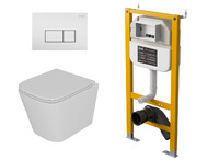  DS1431617 Комплект D&K Berlin  Унитаз DT1436016 бел. +Клавиша смыва DB1499016, бел. +Инсталляция DI8050127
