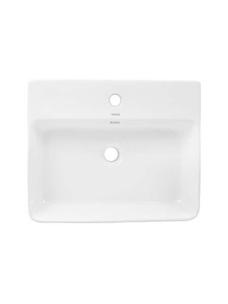 Раковина подвесная HOLLER K-6206 (520*420*155мм), белая (+ крепеж)