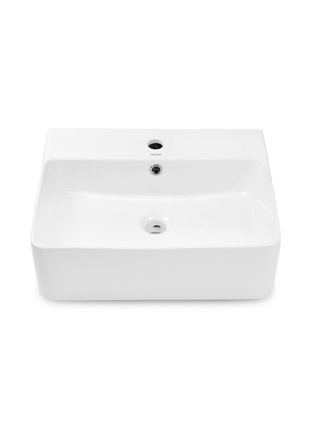Раковина подвесная HOLLER K-6206 (520*420*155мм), белая (+ крепеж)
