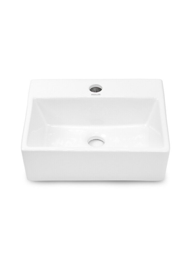 Раковина подвесная HOLLER K-6150 (380*300*120мм), белая (+ крепеж)