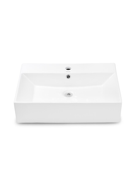 Раковина подвесная HOLLER K-6036-60 (600*415*150мм), белая (+ крепеж)