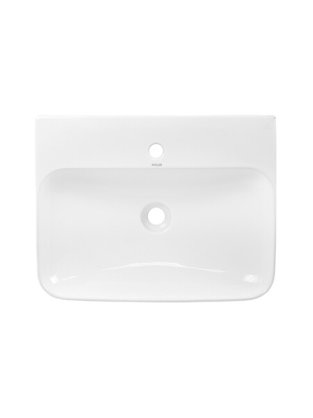 Раковина подвесная HOLLER K-6289 (605*470*135мм), белая (+ крепеж)
