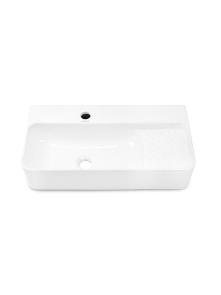 Раковина подвесная HOLLER K-6374 (600*310*130мм), белая (+ крепеж)