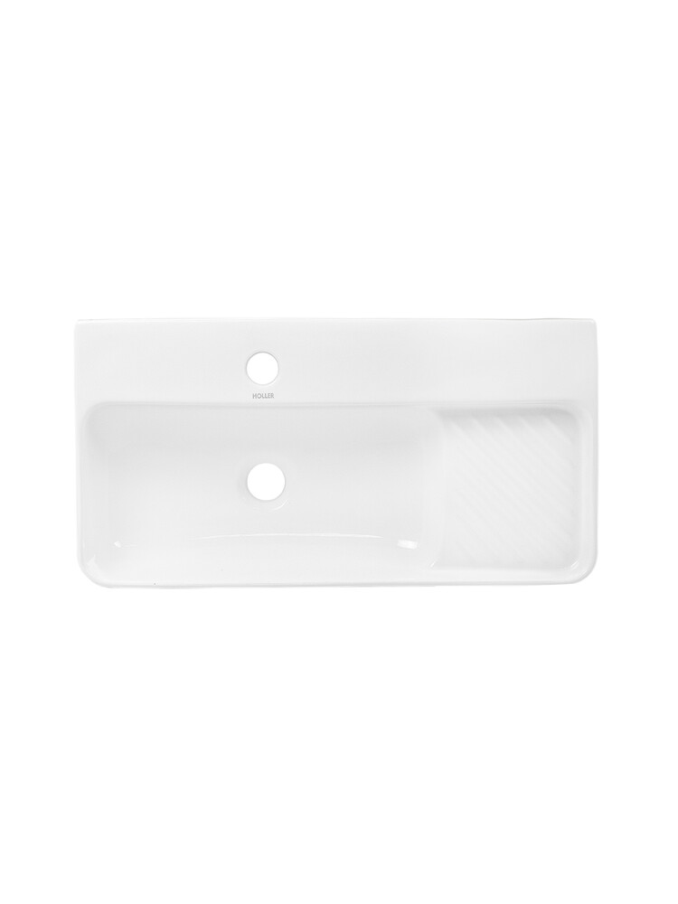 Раковина подвесная HOLLER K-6374 (600*310*130мм), белая (+ крепеж)