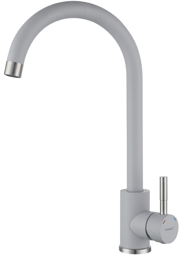 Смеситель Кухня QUARZ GRANFEST  Z-5410 d=35 U-обр. (серый)