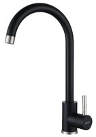 Смеситель Кухня QUARZ GRANFEST  Z-5410 d=35 U-обр. (черный)