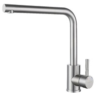 Смеситель Кухня QUARZ GRANFEST  Z-5411 d=35 Г-обр. (нержавейка)