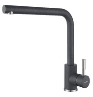 Смеситель Кухня QUARZ GRANFEST  Z-5411 d=35 Г-обр. (темно-серый)