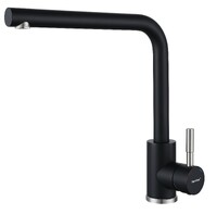 Смеситель Кухня QUARZ GRANFEST  Z-5411 d=35 Г-обр. (черный)