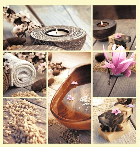 Штора д/ван "ZALEL" ФОТОПРИНТ 180х180 Collage без колец