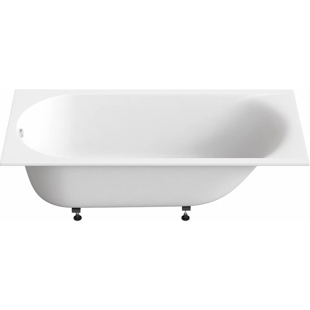 Ванна из литьевого мрамора BAS "АФИНА" 170х70 Белый (БЕЗ АВТОСЛИВА) ВА00026