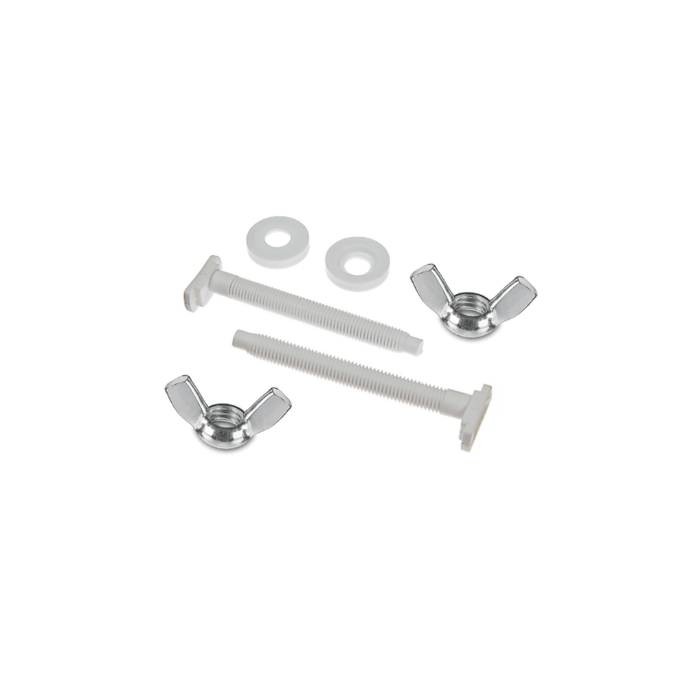 Крепеж крышки ОРИО КВ к унитазу (винт, шайба, мет.гайка), 2 шт. (белый) МК-3