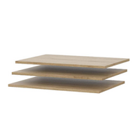 Спальня "МСП 1" Полки для шкафа двухстворчатого Ясень Анкор светлый