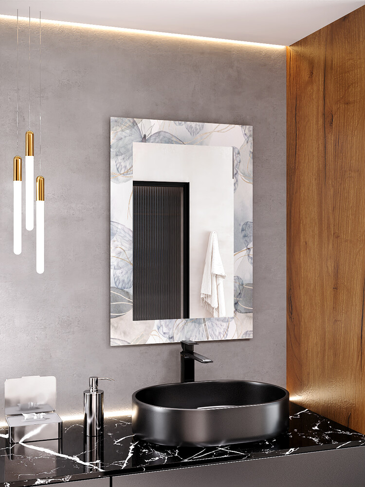 Зеркало SANTREK HOME (фотопечать) "Асти" 550х800мм (прямоугольное)