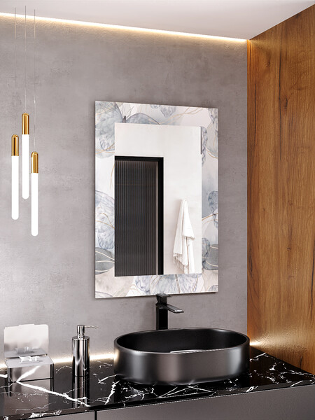 Зеркало SANTREK HOME (фотопечать) "Асти" 550х800мм (прямоугольное)