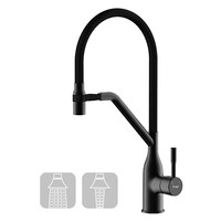 4497-6 Смеситель Кухня Frap d-35 на гайке (черный)