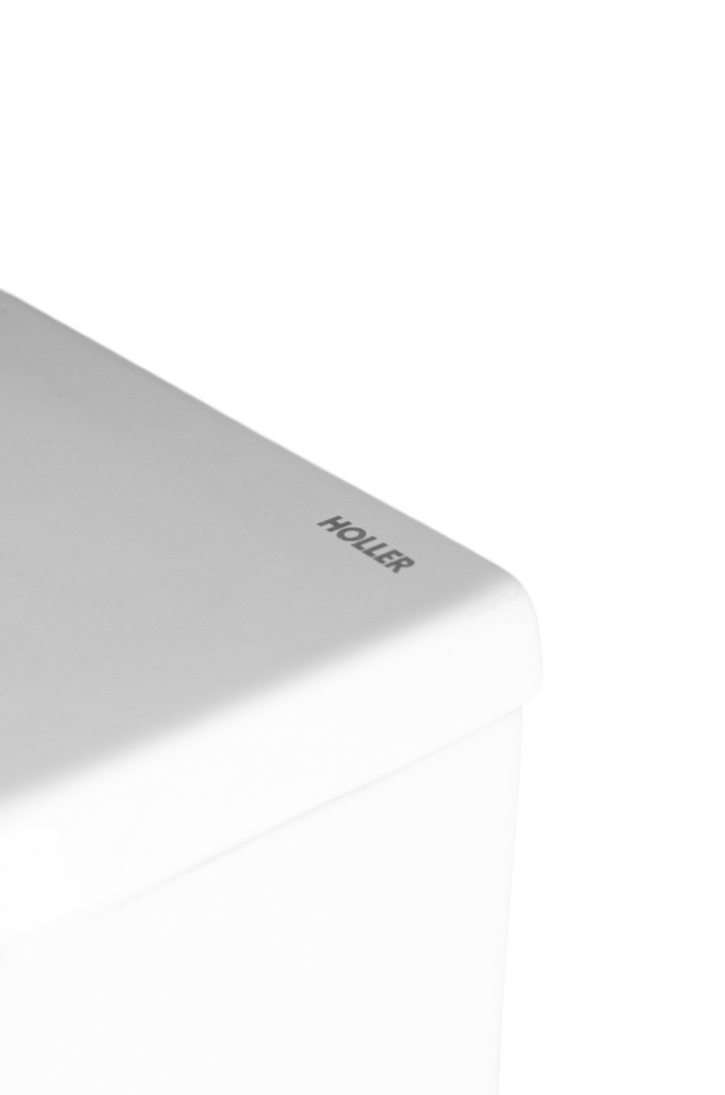   Унитаз-компакт безободковый HOLLER ESTET (620*365*835мм сиденье дюропласт с микролифтом, арматура 2-х режимная)  (2 места) белый   СНИЖЕНА ЦЕНА !!!