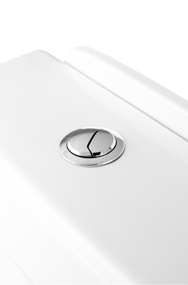 Унитаз-компакт безободковый HOLLER JET (640*365*830мм сиденье дюропласт с микролифтом, арматура 2-х режимная)  (2 места) белый