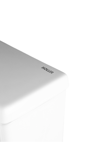 Унитаз-компакт безободковый HOLLER JET (640*365*830мм сиденье дюропласт с микролифтом, арматура 2-х режимная)  (2 места) белый