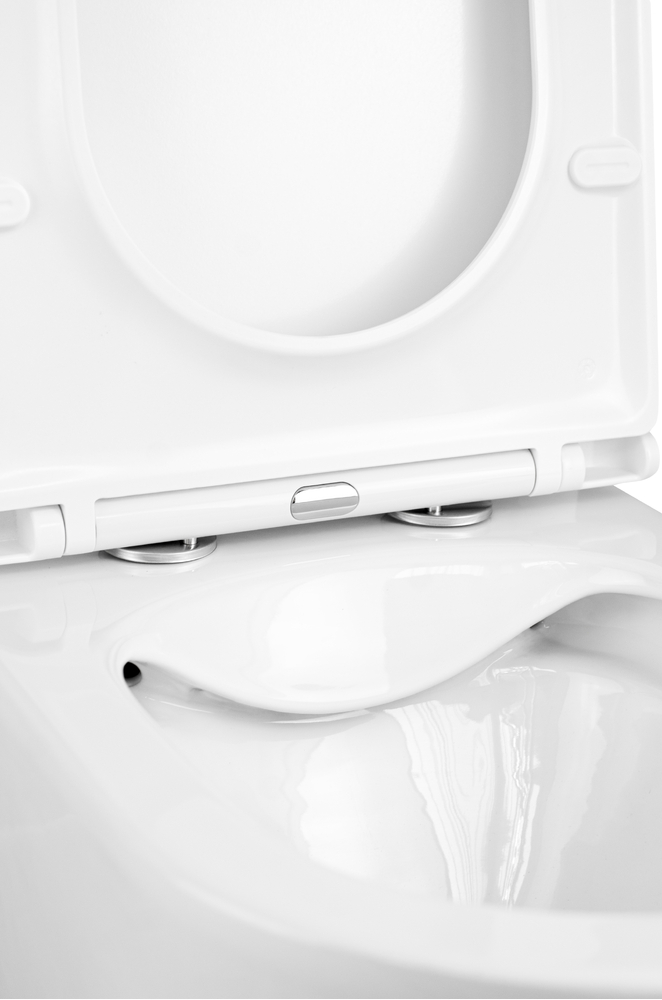 Унитаз-компакт безободковый HOLLER ZOOM (620*365*820мм сиденье дюропласт с микролифтом, арматура 2-х режимная)  (2 места) белый