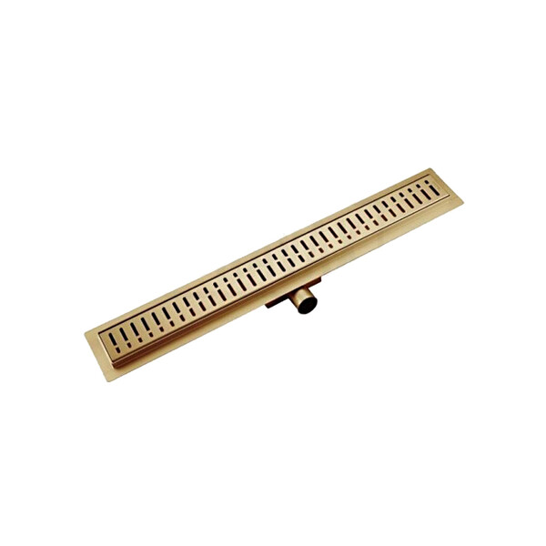 G85007-33 Трап-лоток GAPPO нерж 70*500мм (горизонтальный выпуск,ф40) (золотой)  сухой затвор и гидрозатвор