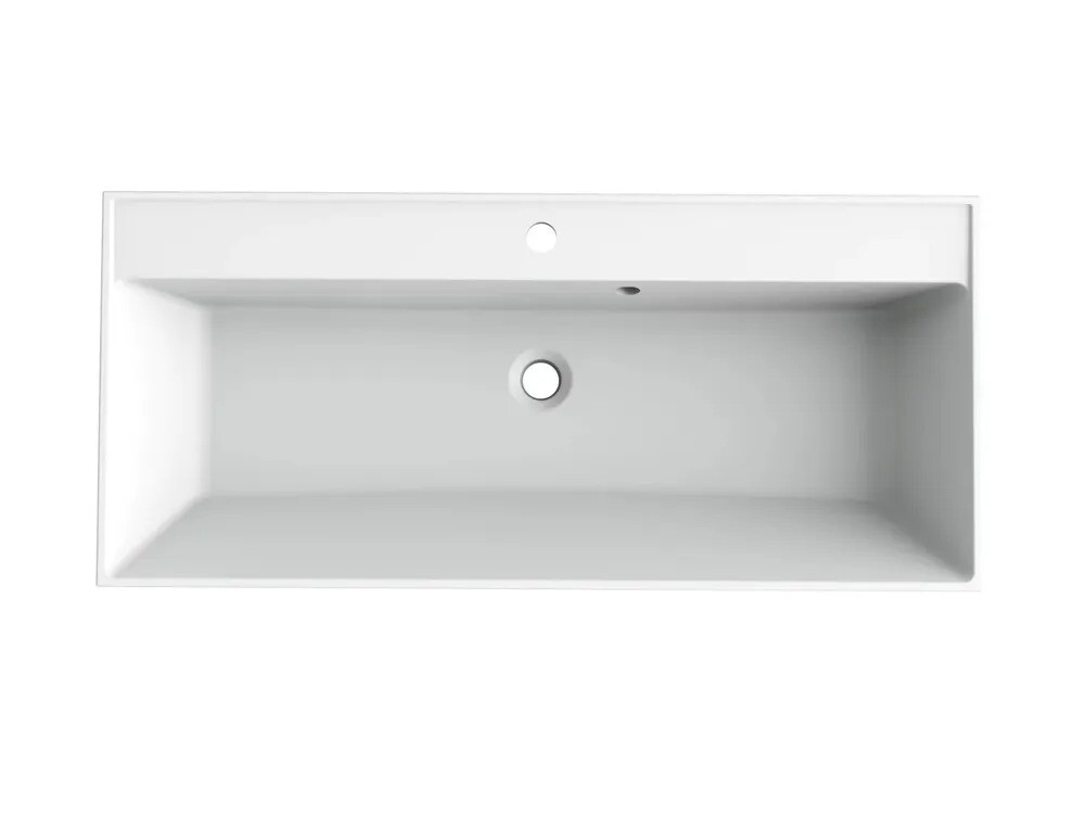 Умывальник "Paola Alba 100" (литьевой мрамор, 1000х450х150) в комплекте с выпуском и переливом г. Ульяновск