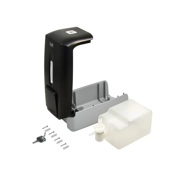 Дозатор для жидкого мыла настенный Puff8120BL  0,8л, пластик., ЧЕРНЫЙ  