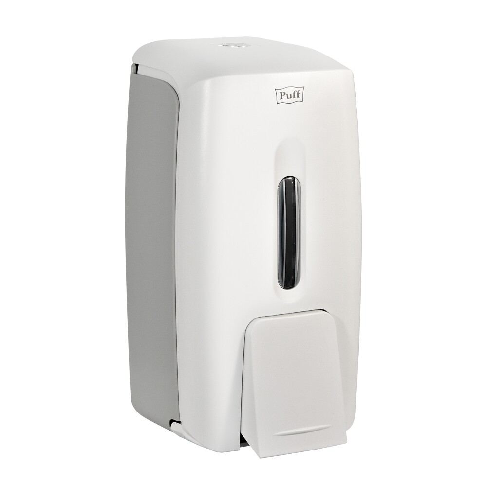 Дозатор для жидкого мыла настенный Puff8120  0,8л, пластик., белый 