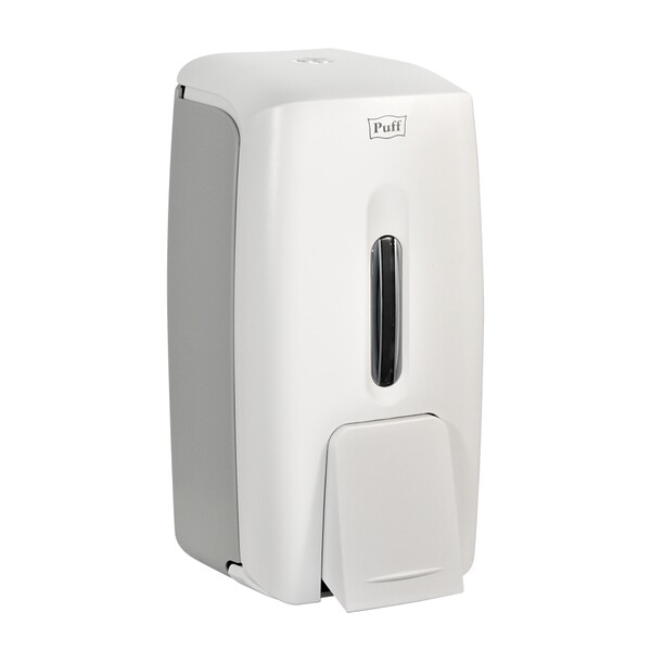 Дозатор для жидкого мыла настенный Puff8120  0,8л, пластик., белый 