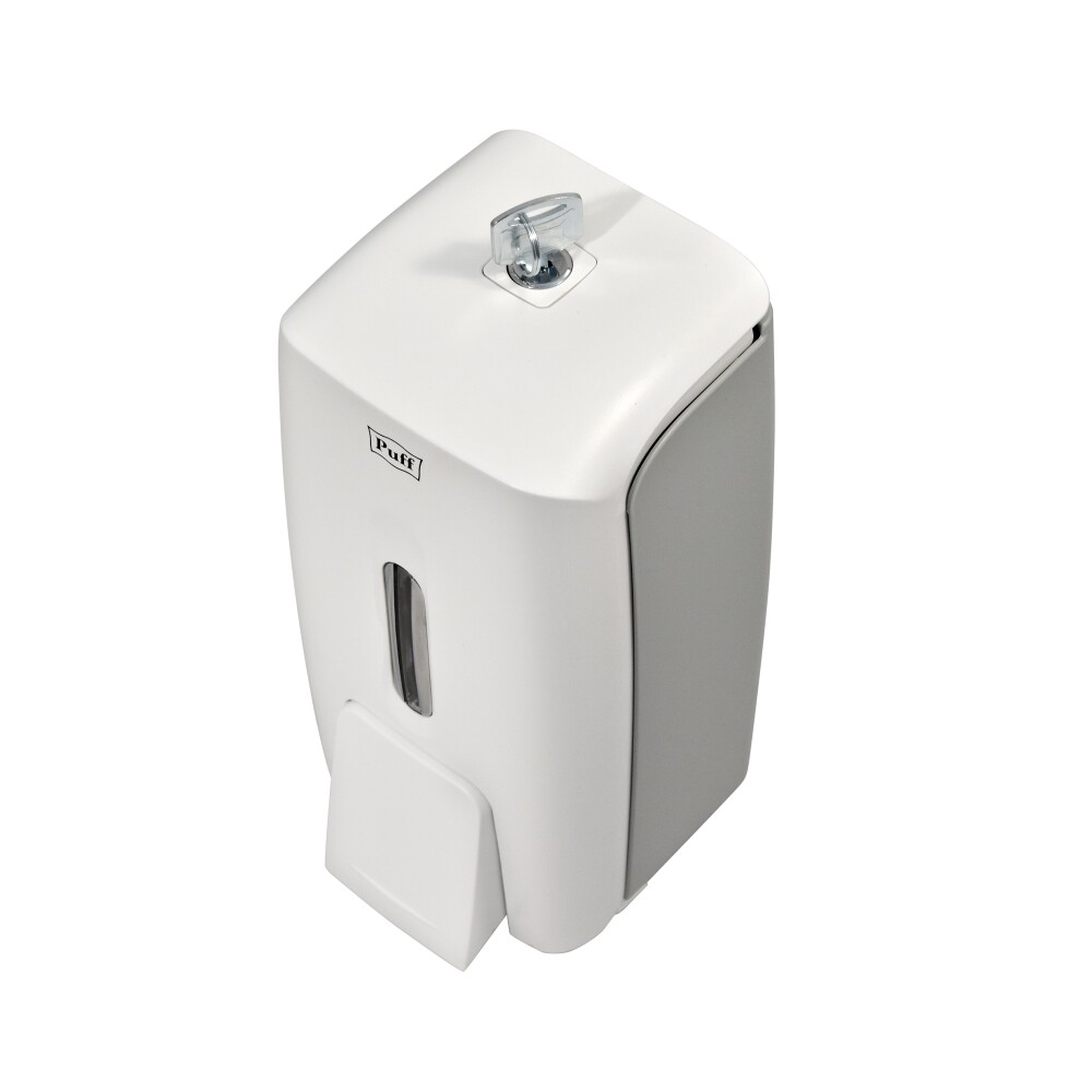 Дозатор для жидкого мыла настенный Puff8120  0,8л, пластик., белый 