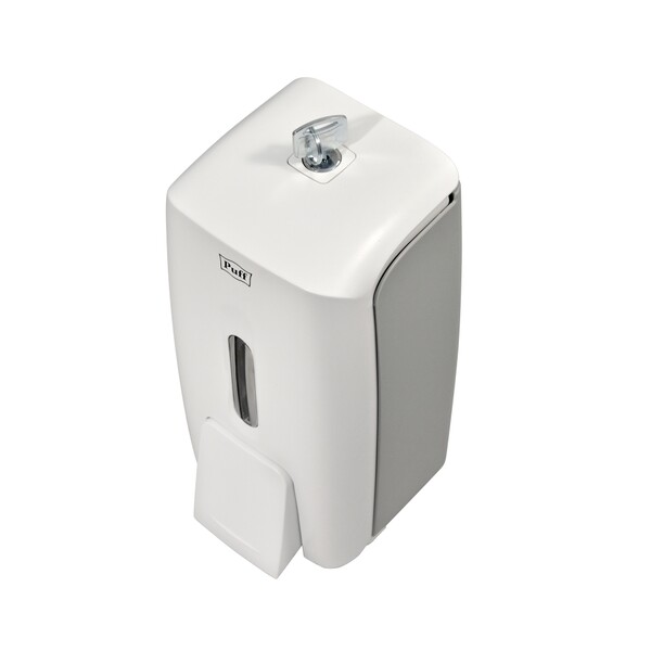 Дозатор для жидкого мыла настенный Puff8120  0,8л, пластик., белый 