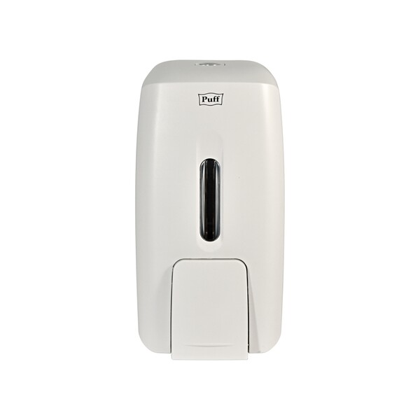 Дозатор для жидкого мыла настенный Puff8120  0,8л, пластик., белый 