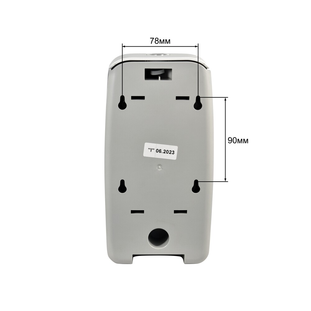 Дозатор для жидкого мыла настенный Puff8120  0,8л, пластик., белый 