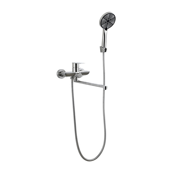 22806 Смеситель Ванна Frap d-35 дл пл излив. сатин