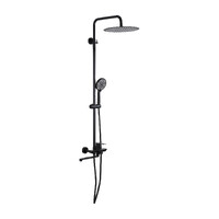  24806-6 Душевая система Frap с верхним душем, смесителем и ручной лейкой, черный