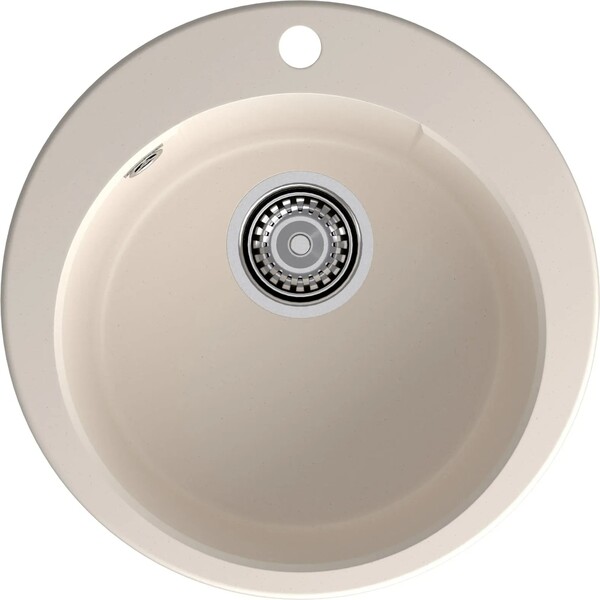 Мойка для кухни GranFest URBAN GF-URBAN 649 D =490мм, круглая (649 белый)