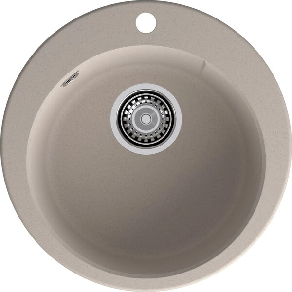 Мойка для кухни GranFest URBAN GF-URBAN 649 D =490мм, круглая (649 песочный)