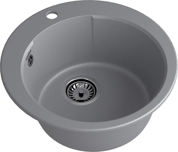 Мойка для кухни GranFest URBAN GF-URBAN 649 D =490мм, круглая (649 темно-серый)