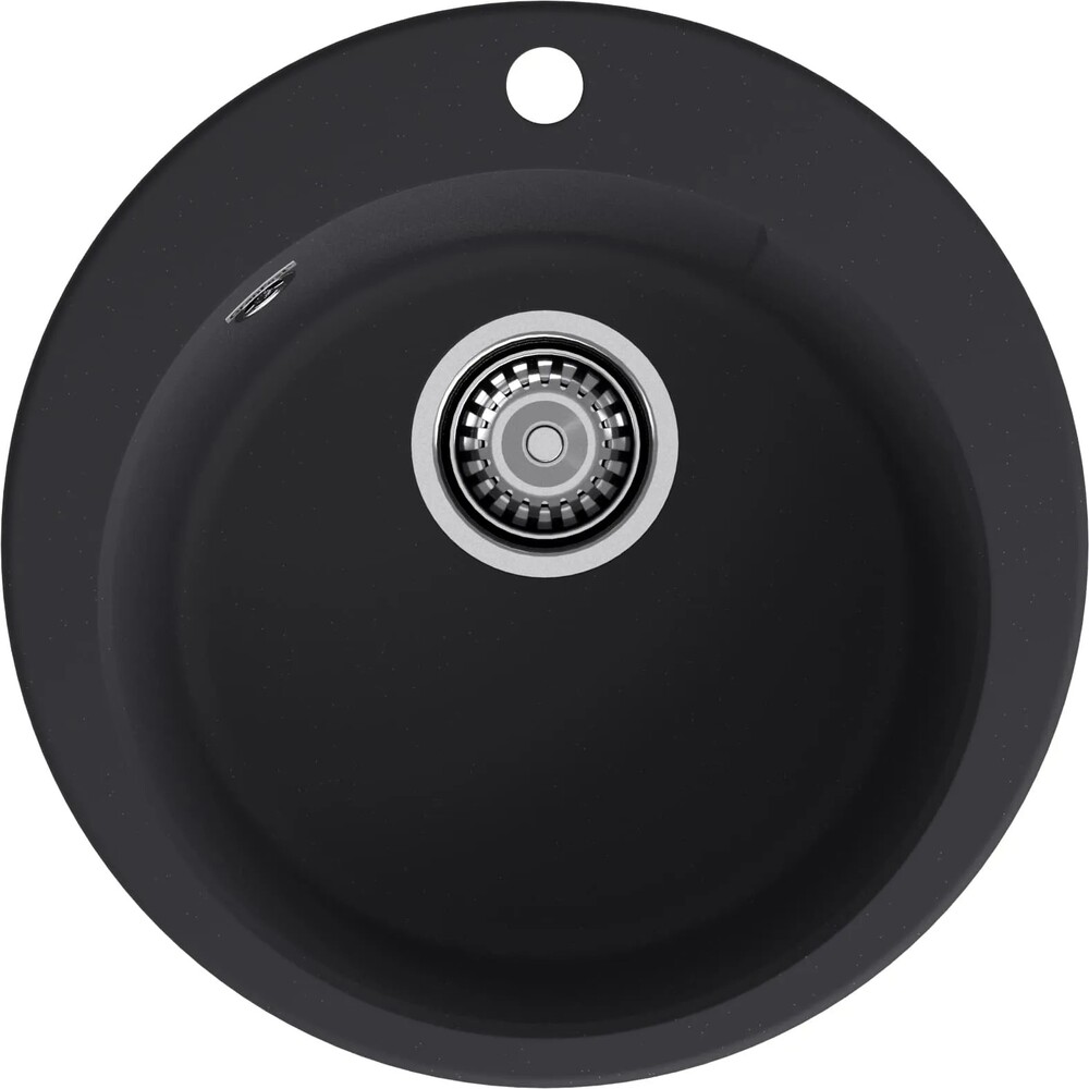 Мойка для кухни GranFest URBAN GF-URBAN 649 D =490мм, круглая (649 черный)