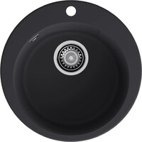 Мойка для кухни GranFest URBAN GF-URBAN 649 D =490мм, круглая (649 черный)