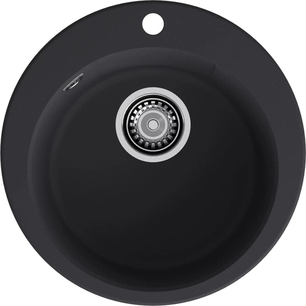 Мойка для кухни GranFest URBAN GF-URBAN 649 D =490мм, круглая (649 черный)